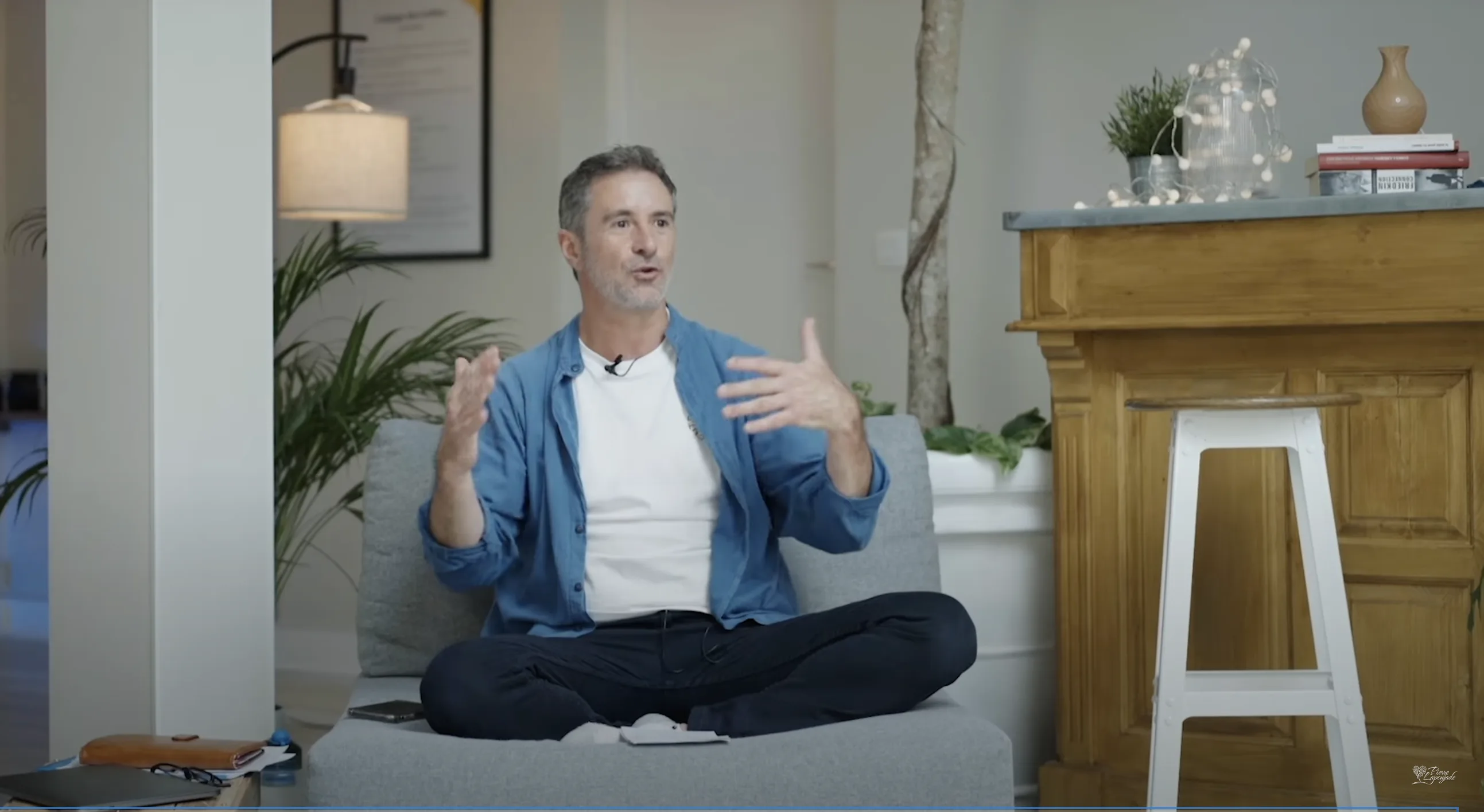 Pierre Lapoujade en séance vidéo